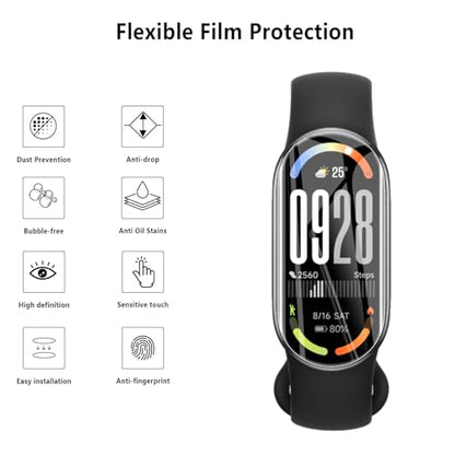 4-Pack for Xiaomi Smart Band 10 Screen Protector, Soft Flexible TPU Ultra-Thin Self-Healing Bubble-Free Protective Film for Xiaomi Smart Band 10, HD Clear Case-Friendly - size: Xiaomi Smart Band 10