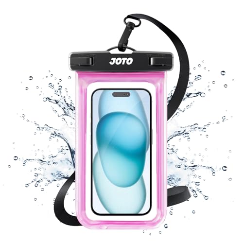 JOTO Up to 7" Universal Waterproof Phone Case for iPhone 17 Air 16 15 14 13 12 11 Plus Pro Max, IPX8 Cellphone Dry Bag XR X SE, Galaxy S23 S22 S21 S20+ S20 S10 Plus Note, Pixel -Pink - color: Magenta, size: 1 Pack