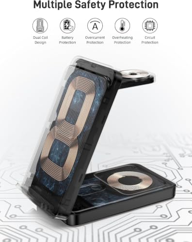 Wireless Charger for Pixel Watch 3/2, 3 in 1 Charging Station for Google