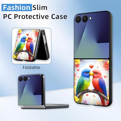 for Z Flip 7 Case Ultra Thin 1.2mm Matte Hard PC Phone Cover- Anti-Scratch Anti-Fingerprint Slim Fit Shockproof Protection Cover for Samsung Galaxy Z Flip 7 Case,Love Birds - color: Love Birds