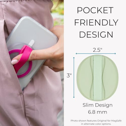LOVEHANDLE Original for MagSafe Phone Grip - Sage - color: Sage