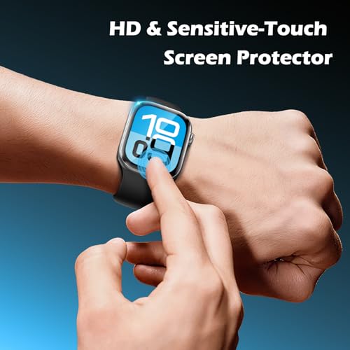 JULK [6-Pack] For Apple Watch Screen Protector 44mm Series SE3/SE2/SE/6/5/4 - size: Series SE-3/SE-2/SE/6/5/4 44mm