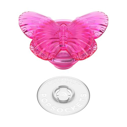 PopSockets Adhesive Phone Grip, Holder- Butterfly Magenta - color: Molded Butterfly, style: Adhesive