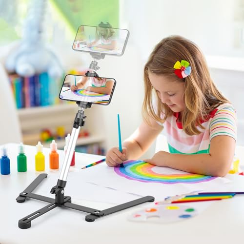Overhead Tripod for Mini Projector, 360° Adjustable Overhead Phone Mount
