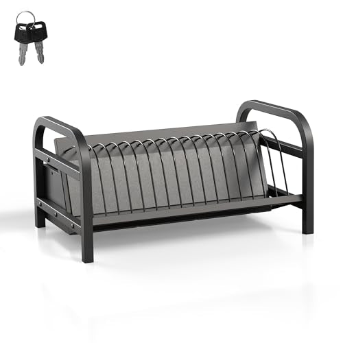VIVO Black 16-Bay Locking Laptop Open Charging Station, STAND-LAPC3-L - size: 16-Bay + Lock