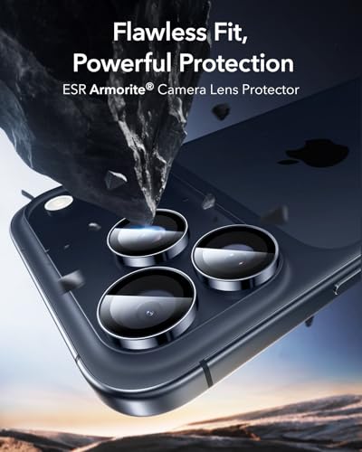 ESR for iPhone 17 Pro Max/17 Pro Camera Lens Protector, 1 Pack, Blue - color: Blue