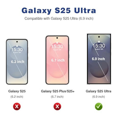 ACANDYA for Samsung Galaxy S25 Ultra Case Wallet Clear with Card Holder Protective Shockproof Anti-Scratch Anti-Yellow Heavy Duty Protection Cover for Samsung Galaxy S25 Ultra Transparent - size: for Galaxy S25 Ultra