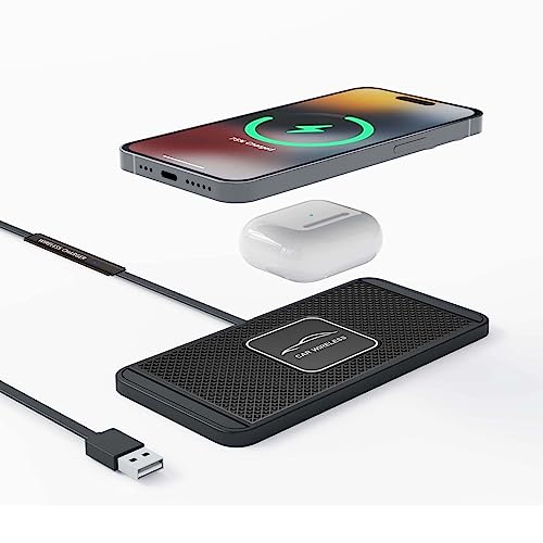 Wireless Car Charger Qi Charging Pad Fast 15W 10W 7.5W Quick Charge Adapter for iPhone 14 13 12 Mini 11 Pro Max 8 Plus X XR Xs Airpods LG Samsung Note Galaxy Buds S9 S10 S20 S21 S22 S23 Android Phones - size: 12IN Long Cable