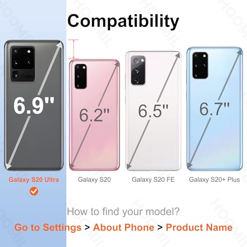 HOOMIL Case for Samsung Galaxy S20 Ultra 6.9-Inch, Non-Yellowing, Drop Protection, Anti-Scratch Transparent Hard Back Phone Cover - Crystal Clear - color: Clear, size: Samsung Galaxy S20 Ultra