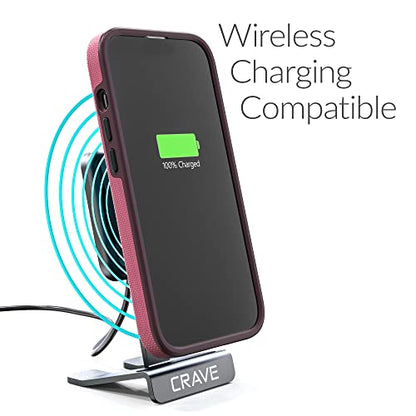Crave Dual Guard for iPhone 14 Pro, Shockproof Protection Dual Layer Case for Apple iPhone 14 Pro (6.1") - Berry - color: Berry