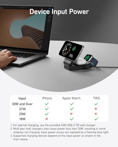 Anker MagGo 3-in-1 MagSafe-Compatible Qi2 15W Foldable Charging Station - color: Black
