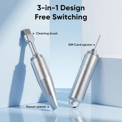 Multi-Function SIM Card Eject Pin with Cleaning Brush - color: A