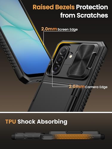 Vihibii for Samsung Galaxy A17 5G Phone Case Wallet with Card Holder, Black - color: Black, size: Samsung Galaxy A17