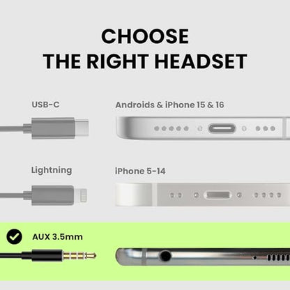 Avantree E171 - AUX 3.5mm Wired Earbuds with Microphone & Volume Control - color: Black, size: Standard, style: AUX 3.5mm
