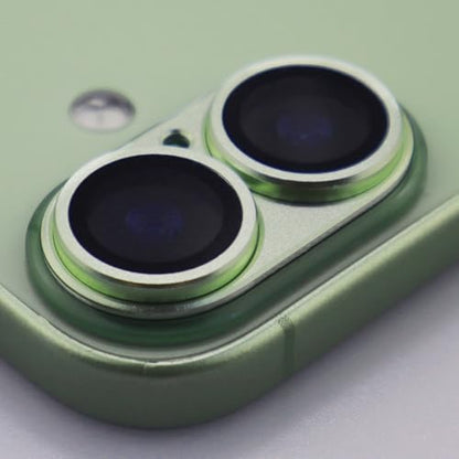 for iPhone 17 Camera Lens Protector Tempered Glass Metal Full Coverage Lens Cover Accessories (Green) - color: Green