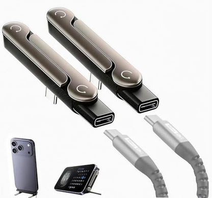 Detachable 2-in-1 USB-C Charger, 240W, 2-Pack, Stand
