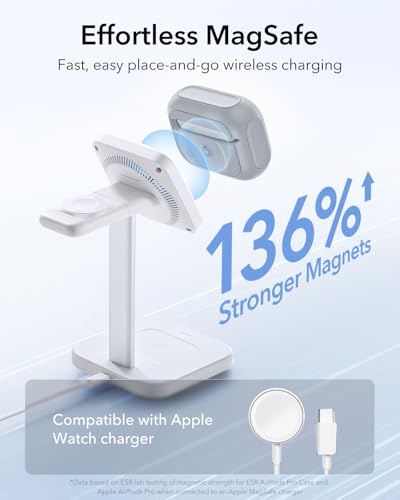 ESR for AirPods Pro 2 Case, Compatible with MagSafe, Gray - color: Gray, size: AirPods Pro 2&1 Case