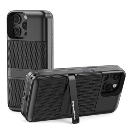MagTune Max Magnetic Bluetooth Speaker for iPhone 16 Pro Max, Multifunctional Portable Snap-On Wireless w/ Kickstand, Magnet Pocket Audio, Fits Any Magnetic Surface, iPhone/Android/Windows(Black)