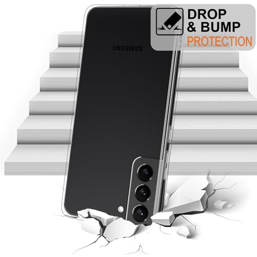 TENOC Phone Case for Samsung Galaxy S22+ Plus, Clear Case Shockproof Protective Bumper Slim Cover - color: Clear, size: S22 Plus