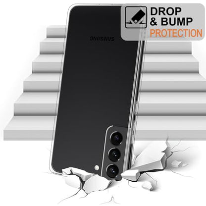 TENOC Phone Case for Samsung Galaxy S22+ Plus, Clear Case Shockproof Protective Bumper Slim Cover - color: Clear, size: S22 Plus