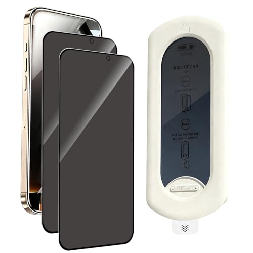 2 Pcs for iPhone 16 Pro Privacy Screen Protector,Automatic Dust Removal - color: [Privacy]-iPhone 16 Pro