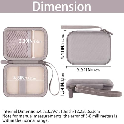 khanka Case for INIU Ultra Mini 10000mAh 45W Fast Charging Power Bank,Beige - color: beige