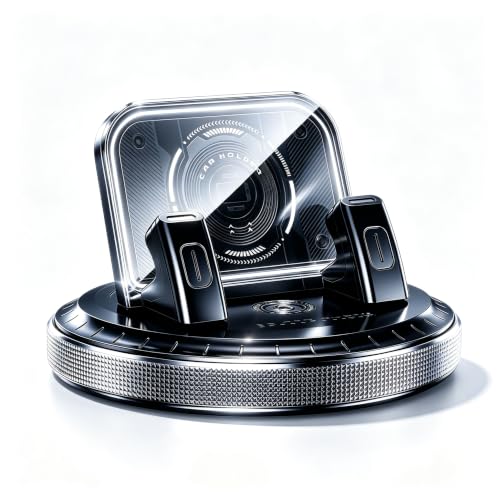 Car Phone Holder 360 Degree Rotation, Non-slip Car Navigation Mount, Car Phone Mount with Double Layer Pad, Universal for Most Cars, SUVs, Trucks (Silver) - color: Silver