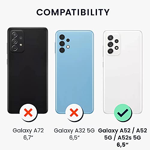 kwmobile Case Compatible with Samsung Galaxy A52 / A52 5G / A52s 5G Case - Protective Slim TPU Phone Cover - Soft Matte Finish - Gray Green - color: gray green, size: Galaxy A52 / A52 5G / A52s 5G