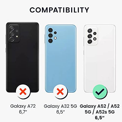 kwmobile Case Compatible with Samsung Galaxy A52 / A52 5G / A52s 5G Case - Slim TPU Silicone Phone Cover - Soft Touch Finish - Dark Grey - color: dark grey, size: Galaxy A52 / A52 5G / A52s 5G