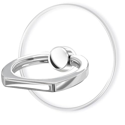 TACOMEGE Clear Cell Phone Ring Grip Holder Kickstand, 2 Count