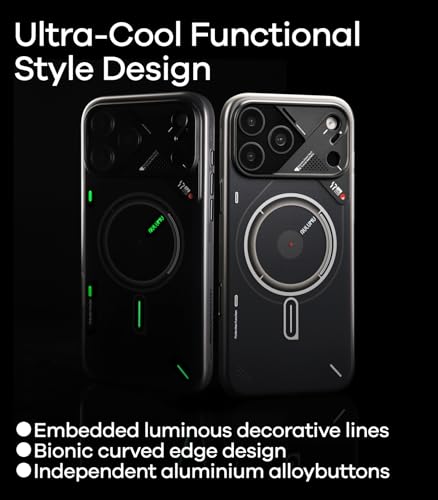 Aulumu A17 iPhone 17 Pro Magnetic Thermal Case | CoolHyper | with Camera Control | IMD Technology | Compatible with Magsafe | Touch Translucent White - color: Translucent White, size: iPhone 17 Pro