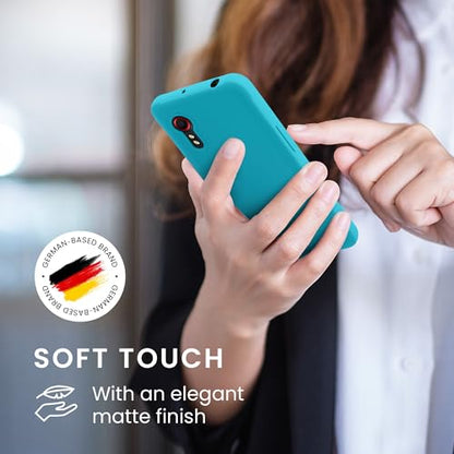 kwmobile Case Compatible with Samsung Galaxy Xcover 5 Case - Soft Slim Protective TPU Silicone Cover - Cool Glacier - color: Cool Glacier