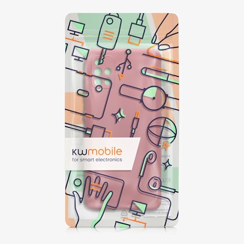 kwmobile Case Compatible with Samsung Galaxy A51 Case - Protective Slim TPU Phone Cover - Soft Matte Finish - Dark Rose - color: Dark Rose, size: Galaxy A51