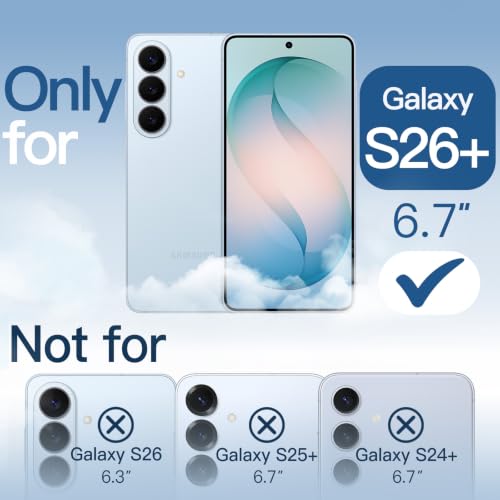 JETech Magnetic Case for Galaxy S26 Plus, Compatible with MagSafe, Sky Blue | Full Camera Lens Protection, Shockproof Protective Phone Cover, Scratch Resistant Clear Back - color: Sky Blue, size: Galaxy S26 Plus
