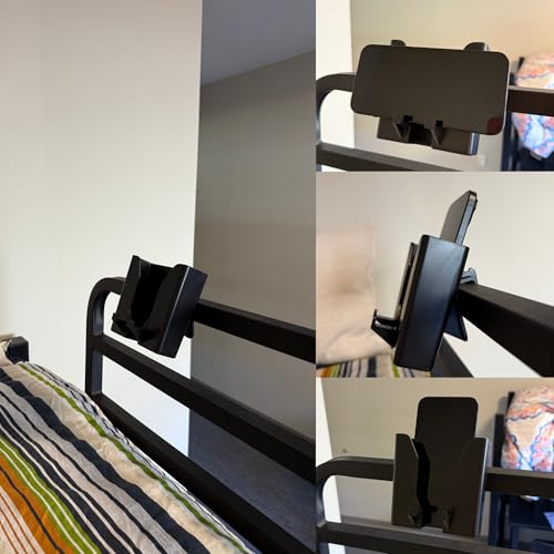 BunkDoc Bedside Phone Holder for Bunk Beds, Lofted Beds, Cribs, Bed Frames, Dorm Room Accessories, Bunk Bed Accessories