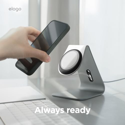 elago MS4 Charging Stand for MagSafe Charger - color: Black