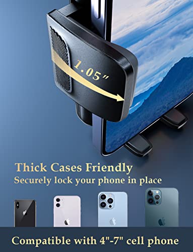 2026 Car Phone Holder [Never Blocking Vent] with Wide Clamp - color: Acrylic
