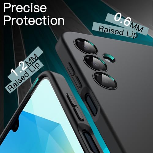 JETech Slim Case for Samsung Galaxy A16, Black | Soft TPU Design, Matte Finish, Shockproof Protection - color: Black, size: Galaxy A16