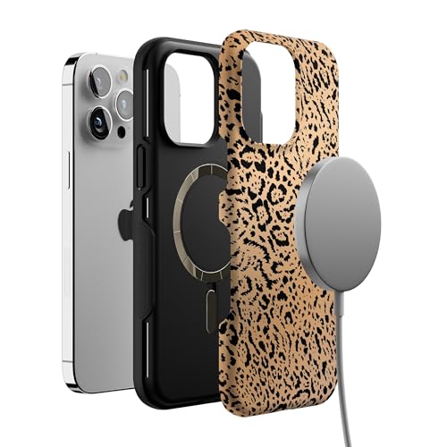 Casely iPhone 14 Pro Max Case | Born to Be Wild | Jaguar Print | Bold Protective Design | Compatible with MagSafe - color: Born to Be Wild | Jaguar Print
