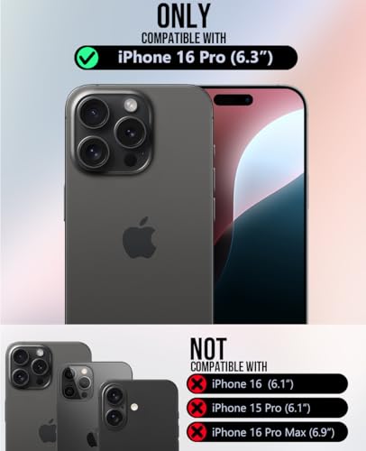 OCASE Compatible with iPhone 16 Pro Wallet Case, PU Leather Flip Folio Case with Card Holders RFID Blocking Kickstand [Shockproof TPU Inner Shell] Phone Cover 6.3 Inch 2024, Retro Graphite | RFID Blocking, Flip Case, Magnetic Clasp, PU Leather Wallet Case