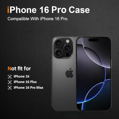 Silicone Clear iPhone 16 Pro Case,Ultra Thin with Comfort Grip | Soft Slim-Fit TPU iPhone 16 Pro Phone Cover,Non-Slip,Shockproof Protection,Scrath-Resistant - size: iPhone 16 pro case