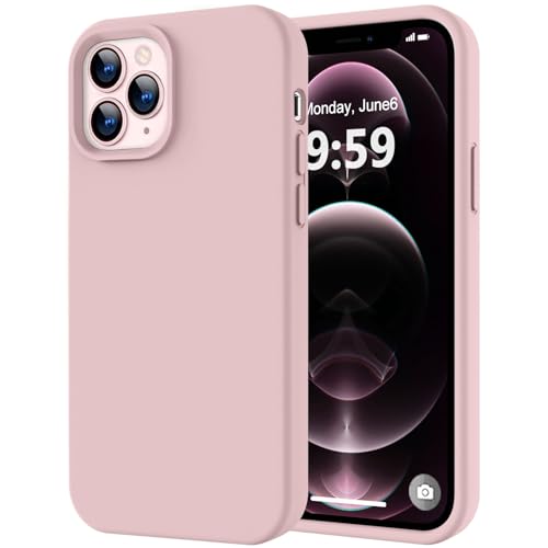 LOVE 3000 Compatible with iPhone 12 Pro Max Phone Case | Thickening Liquid Silicone | Anti-Scratch Microfiber Lining | Full-Body Duty Heavy Protection Case for iPhone 12 Pro Max Women Girls, Pink Sand - color: Pink Sand, size: iPhone 12 Pro Max 6.7inch