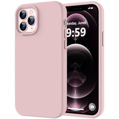 LOVE 3000 Compatible with iPhone 12 Pro Max Phone Case | Thickening Liquid Silicone | Anti-Scratch Microfiber Lining | Full-Body Duty Heavy Protection Case for iPhone 12 Pro Max Women Girls, Pink Sand - color: Pink Sand, size: iPhone 12 Pro Max 6.7inch