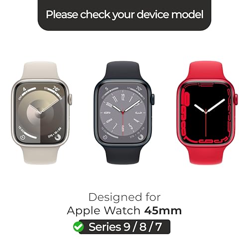 ArmorSuit 6 Pack for Apple Watch Series 9/8/7 (45mm) Screen Protector DRY-Shield HD Clear TPU Dry Installation Film - size: 45mm