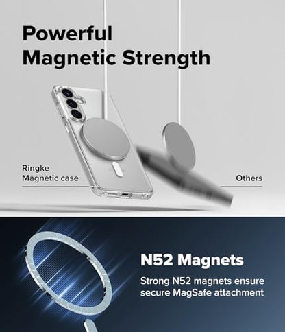 Ringke for Samsung Galaxy S26 Case [Fusion Magnetic Matte Clear] | Compatible with MagSafe, Oil & Dirt Resistant, Anti-Fingerprint Technology Prevents Oily Smudges, Feels Velvety Soft - size: Galaxy S26