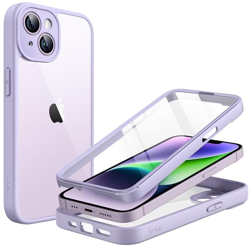 JETech Case for iPhone 14, 360° Protection, Light Purple - color: Light Purple