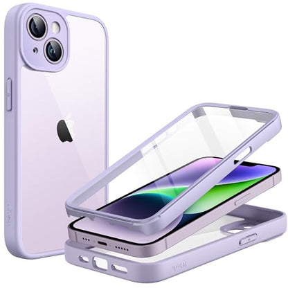 JETech Case for iPhone 14, 360° Protection, Light Purple - color: Light Purple