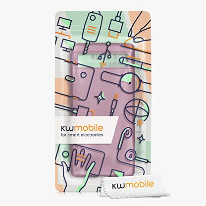 kwmobile Case Compatible with Google Pixel 6a Case - Soft Slim Metallic TPU Silicone Cover - Metallic Lavender - color: Metallic Lavender