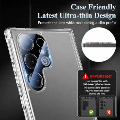 4 Pack Camera Lens Screen Protector for Samsung Galaxy S24 Ultra - size: S24 Ultra