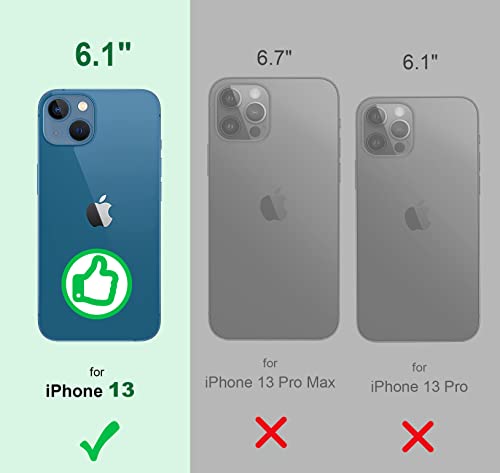 Shields Up for iPhone 13 Case with Card Holder Stand, 6.1", Clear - color: Clear, size: iPhone 13